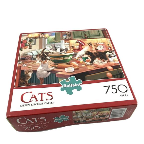 Buffalo Jigsaw Puzzle Cats 750 Pieces Kitten Kitchen Capers #97070 - Picture 1 of 2